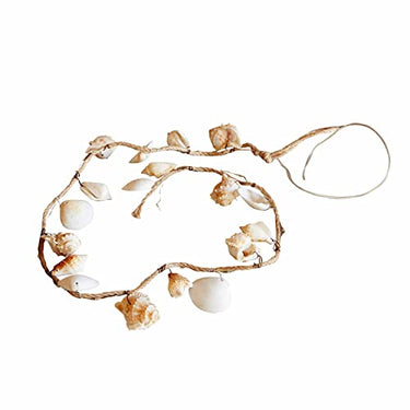 Loberon Lichterkette Bessie, Maritime Dekoration, 20 warmweiße LEDs, Urlaubs-Feeling, Beleuchtung, Leuchtkette, Wohndekoration, PVC, Muscheln, braun im Sale